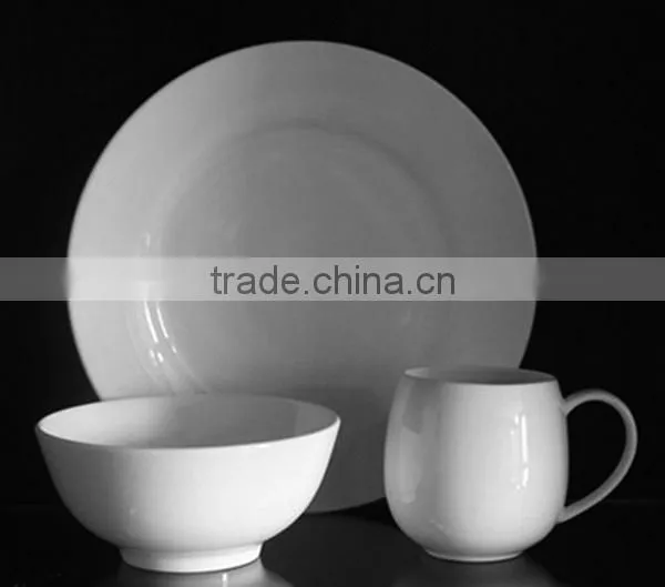 27pcs White Design Dinnerware Set By Ceramic Porcelain Fine Bone China