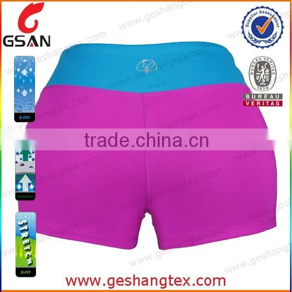 86% Nylon 14% Spandex Dry Fit Custom Women Compression Shorts photo-6