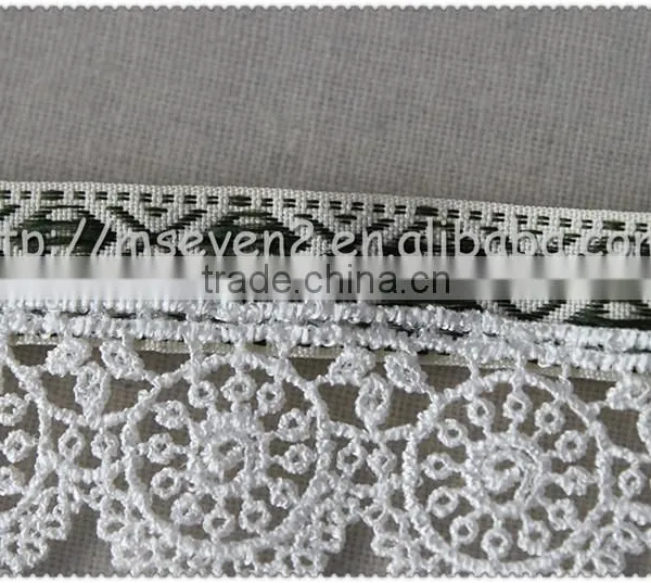 Fine Quality Multi Color Tassel Wholesale Jacquard Polyester Flower Fringe Trim photo-2