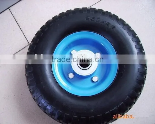 Non-inflatable Wheel 10 Inches Solid Rubber Tyre Tire Tool Cart Solid Wheel photo-3