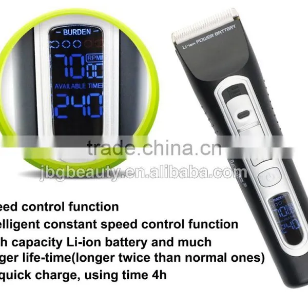 Wholesale Barber Supplies Hair Salon Tools Equipment LCD Salon Electric Hair Clippers With CE Certification photo-2