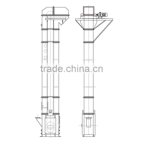 Grain Bucket Chain Conveyor/ Rice Mill Bucket Elevator photo-3