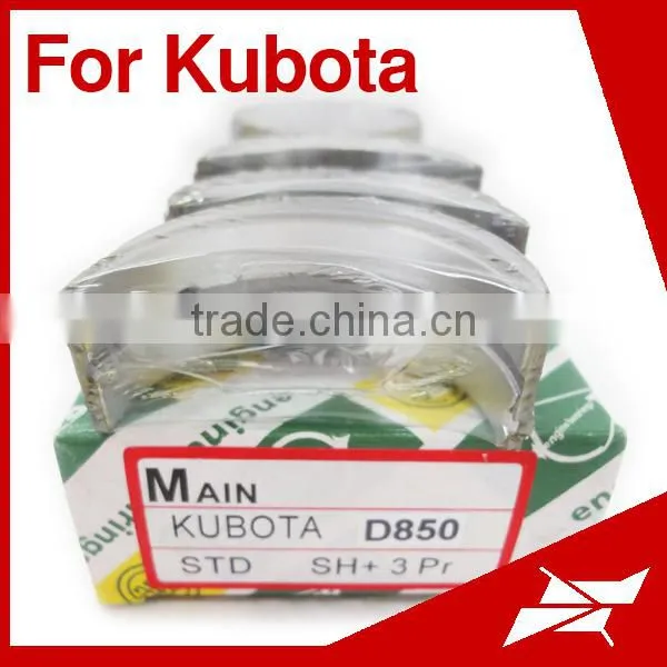 Engine main bearing for Kubota diesel construction engine D850