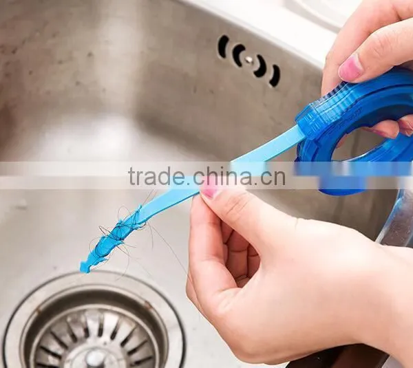 Retractable Drain Cleaning Tool Plumbing Dredger Removing Hair Clogs Works on Showers Bathroom Sinks Kitchen Sinks photo-2