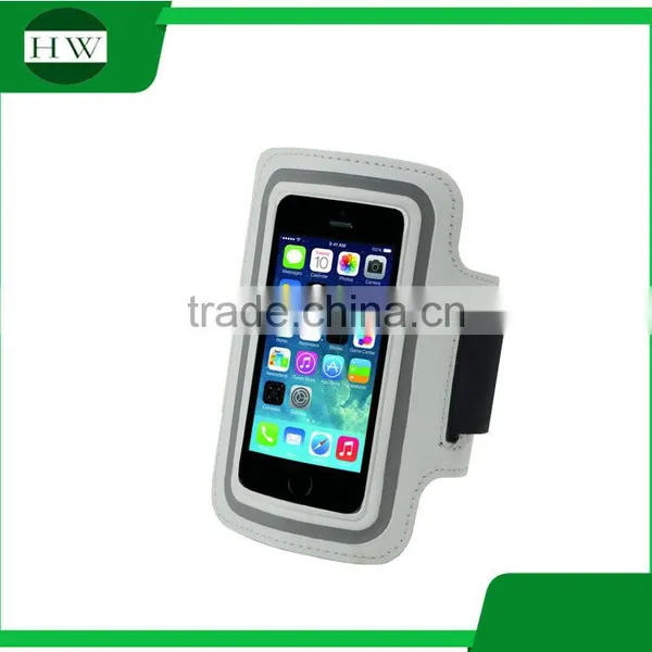 Outdoor Sport Accessories Logo Printed Smart Phone Reflective Armband Running Stretch Mobile Phone Arm Band Armbag photo-2