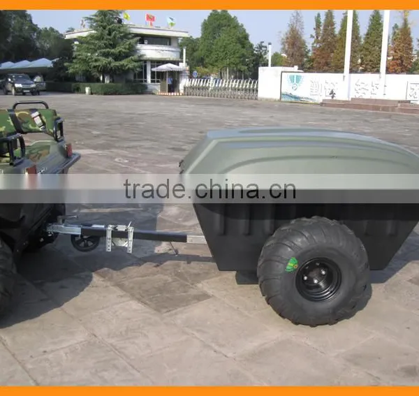 300kgs Capacity ATV Tow Behind Trailer 2 Wheel Rear Trailer for Amphibious Vehicle Accessary photo-4