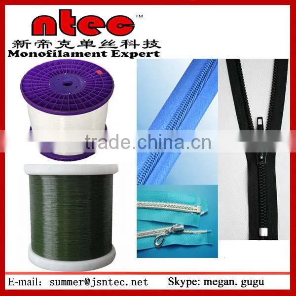 0.50mm and 0.68mm Polyester Monofilament Yarn for Zipper Teeth