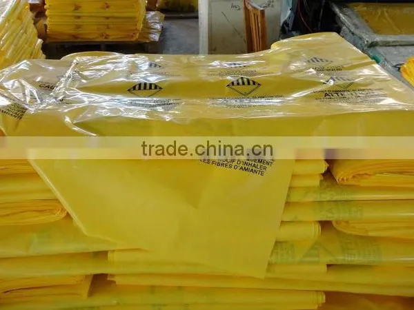 Wholesale ! PE Yellow or Transparent Asbestos Bag photo-3