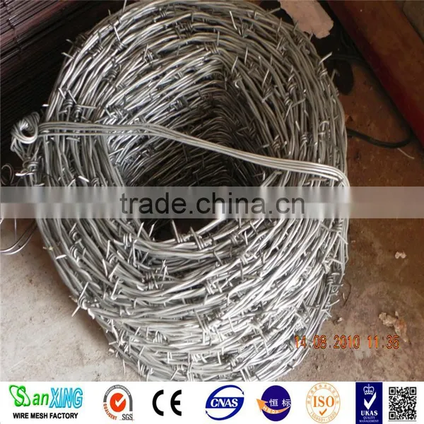 Hot Dipped Galvanized Barbed Wire 1.4mmx1.6mmx5'' for Fencing photo-5