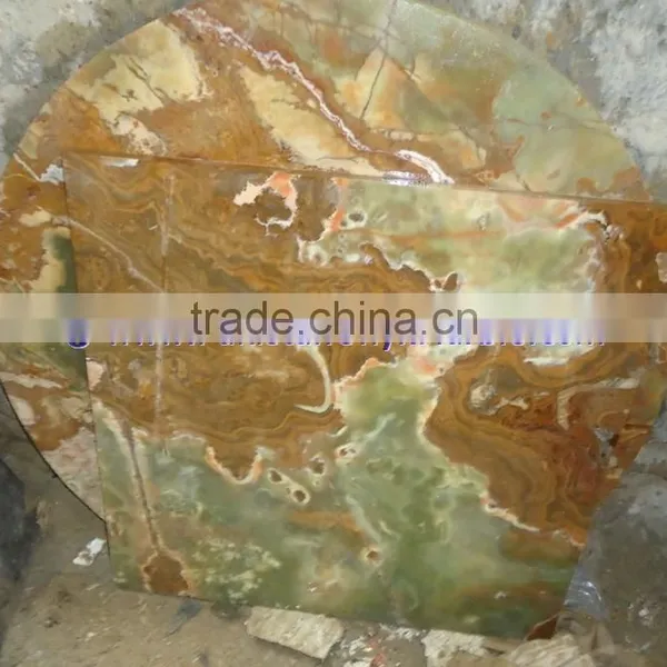 BEAUTIFUL MULTI GREEN ONYX TABLE TOPS COLLECTION photo-3