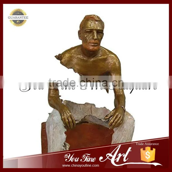 Modern Art Garden Decoration Man Abstract Bronze Statue photo-4