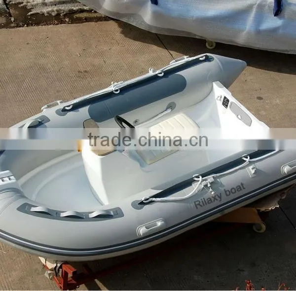 Rilaxy Recreational Boat 230cm - 400cm Small Rigid Fiberglass Hull Inflatable Boat photo-3