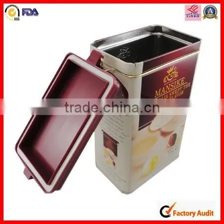 Rectangle Airtight Wholesale Coffee Tin Box photo-4
