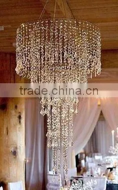 Hanging Crystal Chandelier, Modern Pendant Light photo-2