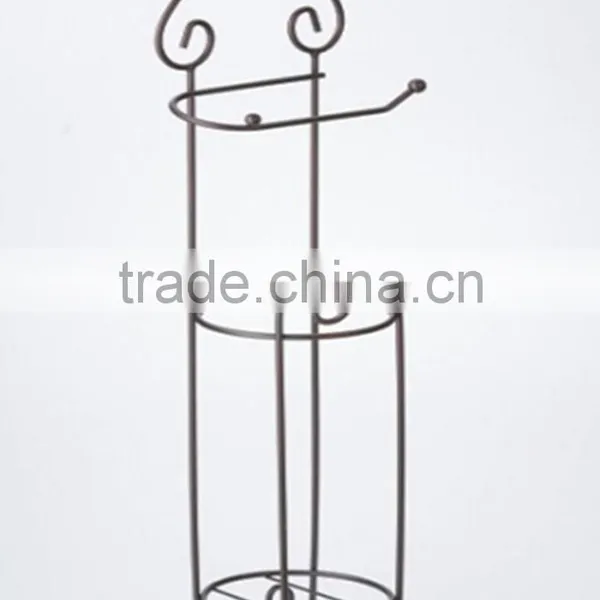 2016 Wholesale Bathroom Toilet Metal Wire Paper Roll Holder photo-2