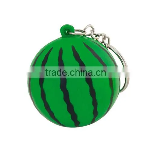 Popular Promotional Anti Stress Fruit Keyring Custom pu Ball Keyring photo-2