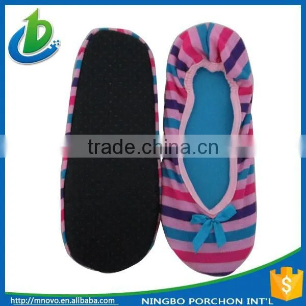 Trade Assurance Fashion Casual Stripe Flat Roll up Shoes photo-2