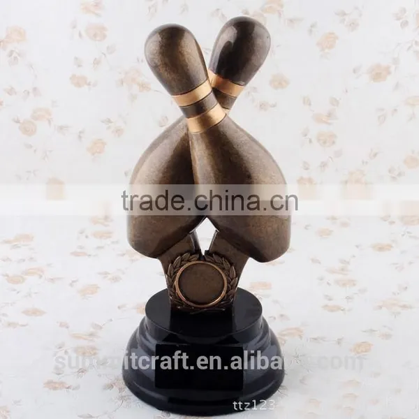 Wholesale Resin Bowling Trophy Bowling Award