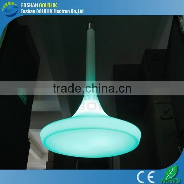 Restaurant Theme Decor RGB Color Changable Iron Pendant LED Light photo-5
