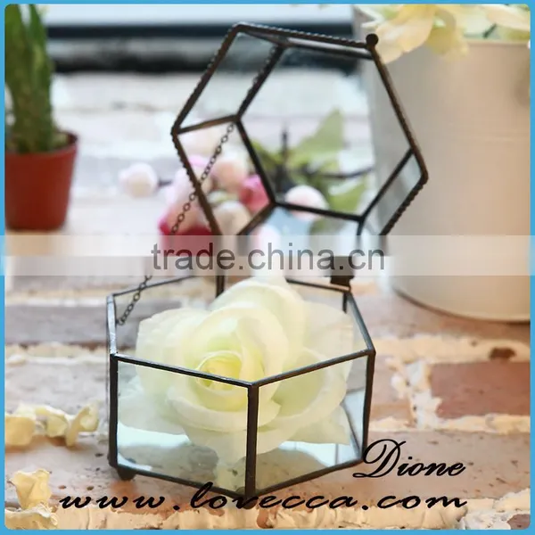 Home Decor Round Glass Flower Box , Glass Plant Terrarium Wholesale photo-4