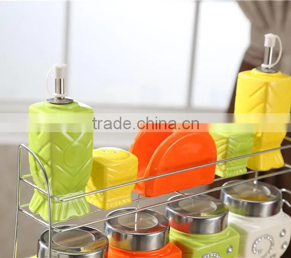 Colorful Kitchen Ceramic Canister Set photo-3