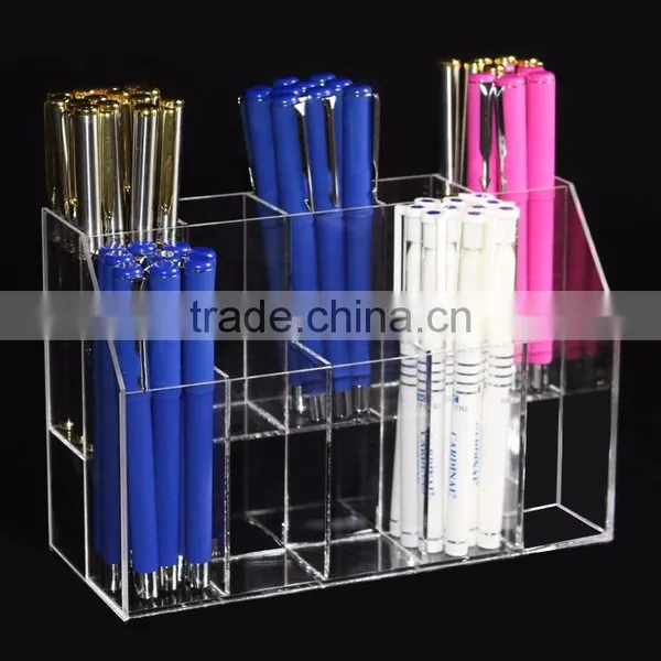 Custom Print Logo Transparent Pen Display Stand/Pen Holder photo-6