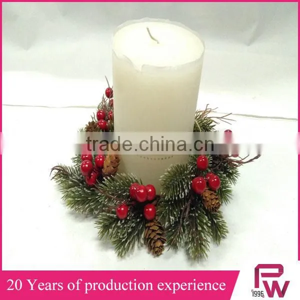 Factory Direct Sales Artificial Flower Candle Rings for Home Decoration photo-5