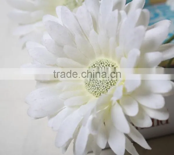 White Decorative Artifial Gerbera Flower for Landscaping Decoration photo-5