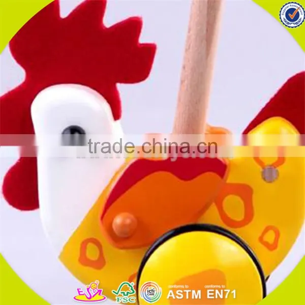 Newest Baby Wooden Animal Pull Toy Cheap Kids Wooden Animal Pull Toy W05A011 photo-6