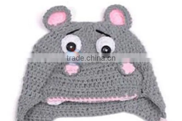 Hot sale animal Crochet Earflap Hat