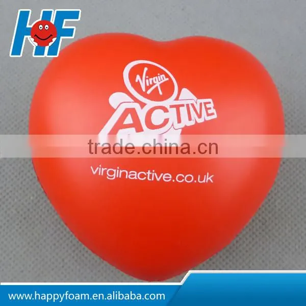Red Heart Shape pu Anti Stress Squeeze Reliever Ball Toy photo-2