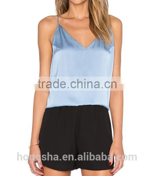 Ladies Bulk Silk Satin Blend Camisole Tops HST2193 photo-2