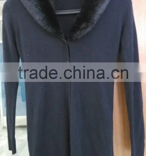 2014 Ladies Knitted Sweater,cardigan With Collar photo-2