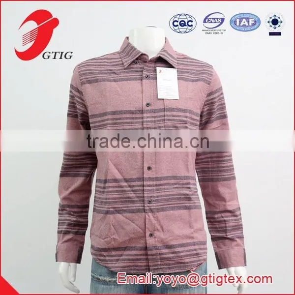 100% COTTON MEN LONG SLEEVE WOVEN CAUSUAL SHIRTS, TWIESTED YARN photo-2