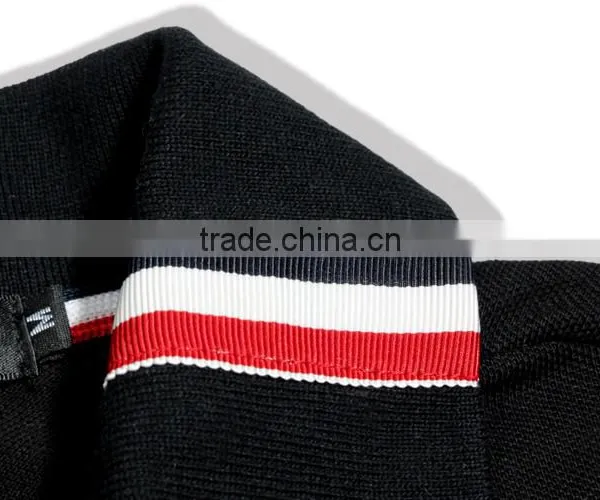 Wholesale 100% Cotton Embroidered Logo Black and White Color Men Custom Polo t Shirt With Side Button photo-4