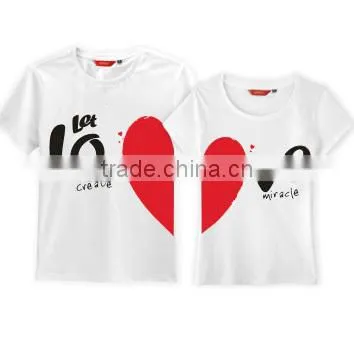 2016 Korea Fashion Love Printed T-Shirt For Couple photo-2