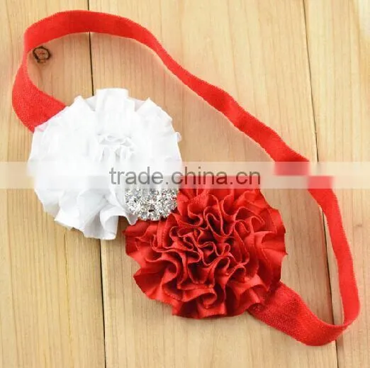 2016 Burst Satin Ribbon Floral With Children's Christmas Headdress 26-color Spot photo-3
