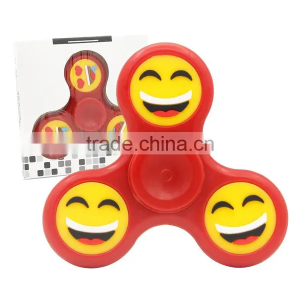High Quality Cheap Wholesale Hand Spinner Plastic Kids Emoji Glow Spinner photo-2