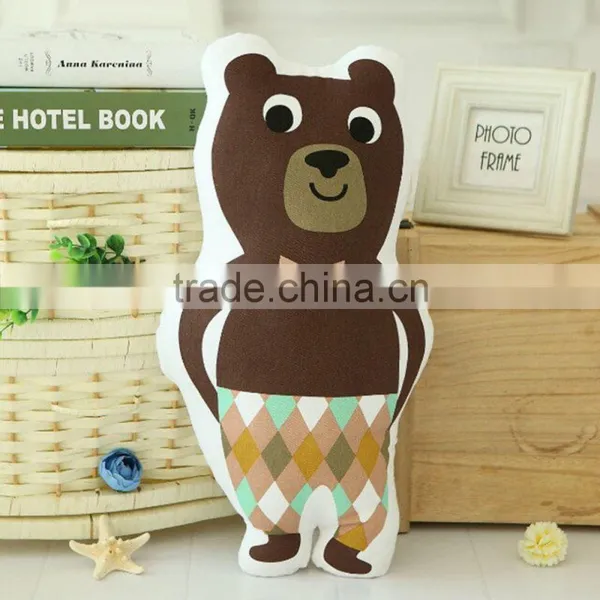 2016 Hot Sale Children Baby Robot/Bear Cartoon PP Cotton Safe Comfortable Touch Pillow Northern European Style Home Decoration photo-3