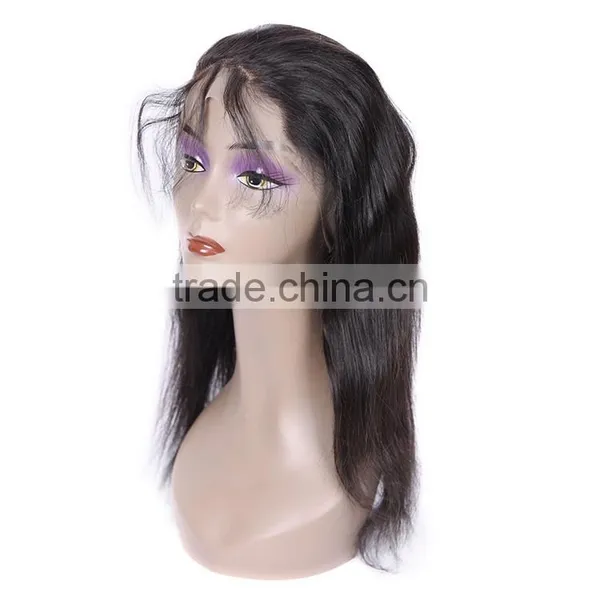 Factory Price 360 Degree Bond Lace Closure Virgin Brazilian Hair 22"*4"*2" Straight 360 Lace Frontal Closure With Baby Hair photo-6