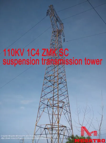 MEGATRO 110KV 1C4 ZMK SC Suspension Transmission Tower photo-3