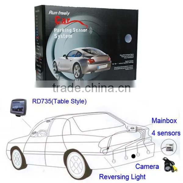 Wireless Rearview Camera Optional 3.5 Inch TFT Monitor Video Parking Sensor System photo-6
