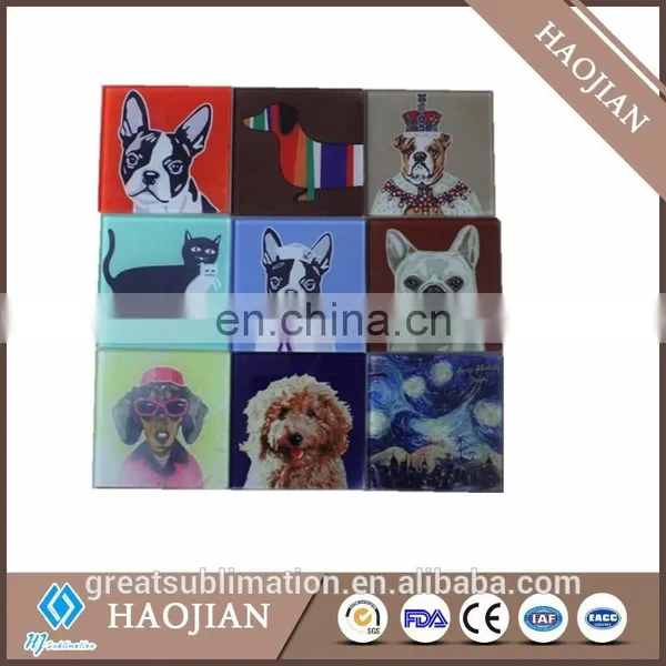 Glass Tile With Coating for Sublimation Blank Glass Coasters photo-2
