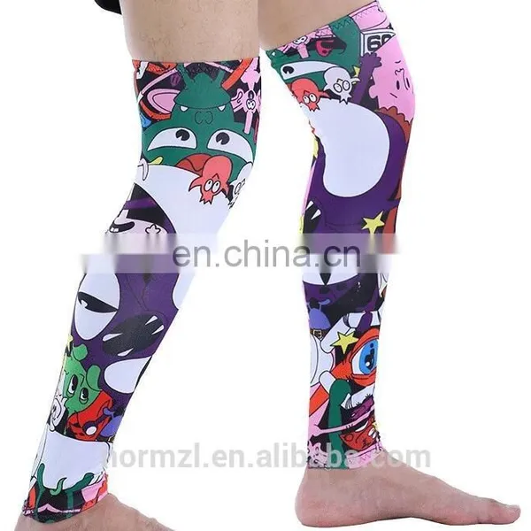 Sublimation Custom Leg Sleeves Cycling Wholesale Foot Sleeve Compression photo-4