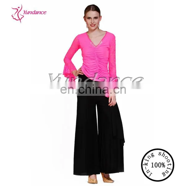 AB025 Black Latin Pants Costume for Girls China photo-4