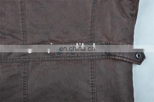 2015 New Leather Motorbike Men Denim Jackets photo-6