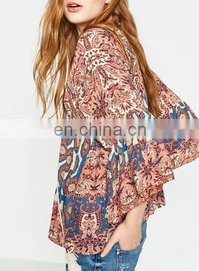 Beautiful Lady Flower Blouse photo-2
