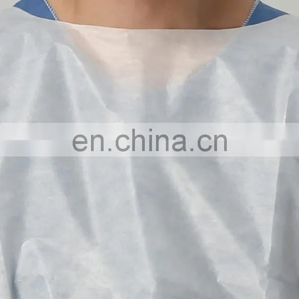 Disposable AAMI Level Elastic Cuff Polypropylene Confortable Anti-microorganism Protective Gowns photo-2