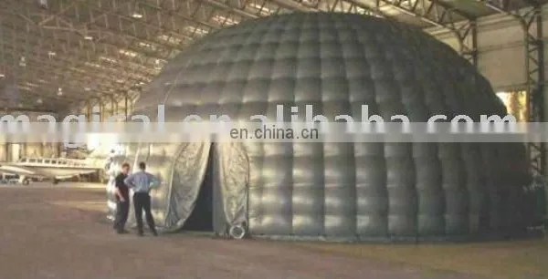 Black Inflatable Spherical Domes/igloo Tent