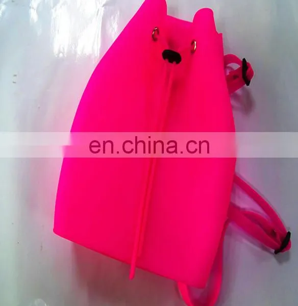 Hot Sale En-friendly Candy Colors Backpack Silicon Rubber Kids School Bag photo-3